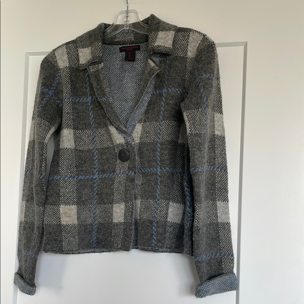 Gray Plaid Women's Jacket